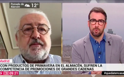 Pedro Campo en Telemadrid: "El pequeño comercio nos sentimos abandonados por el Gobierno"
