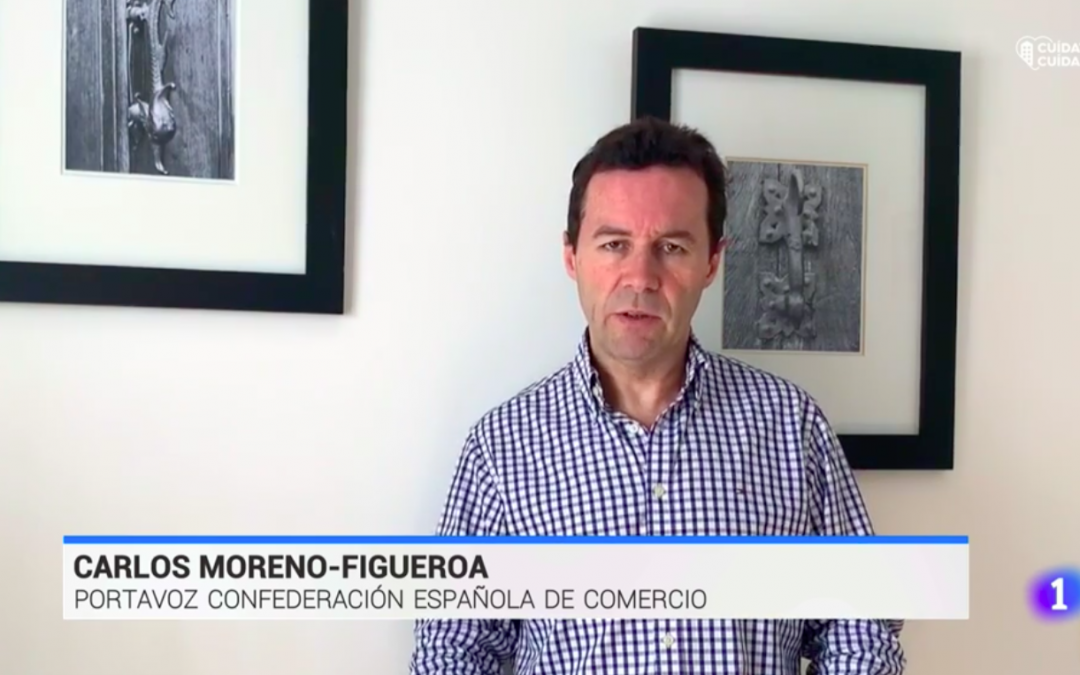 Carlos Moreno Figueroa en TVE: "Con la prohibición de las rebajas el Gobierno demuestra su desconocimiento sobre el comercio"