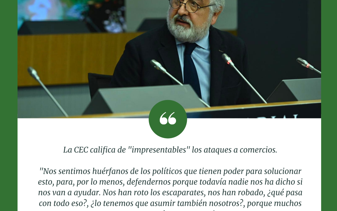 Pedro Campo califica de «impresentables» los ataques a comercios y afirma que se sienten «huérfanos de los políticos»