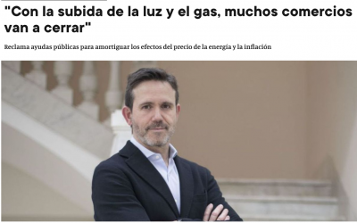 Rafael Torres: «Con la subida de la luz y el gas, muchos comercios van a cerrar»