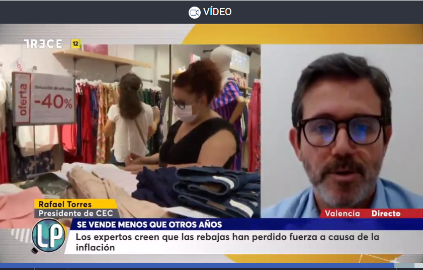 «Para proteger al consumidor hay que volver a regular las rebajas» Rafael Torres en 13TV