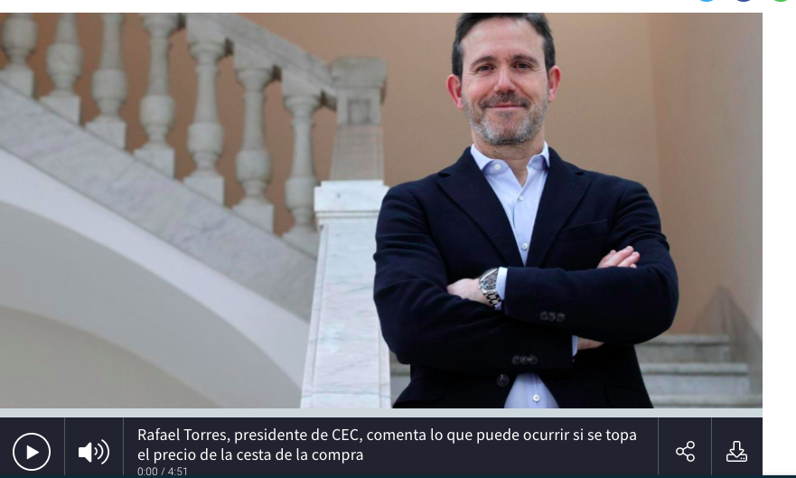 Rafael Torres en Herrera en COPE: «El tope de precios en la cesta de la compra fomenta el mercado negro»